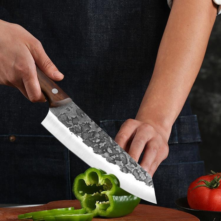 Stainless Steel Kitchen Chef's Knife Bone Crusher Knife Hand Forged Stainless Steel Butcher Cleaver High Carbon Composite Steel Knife