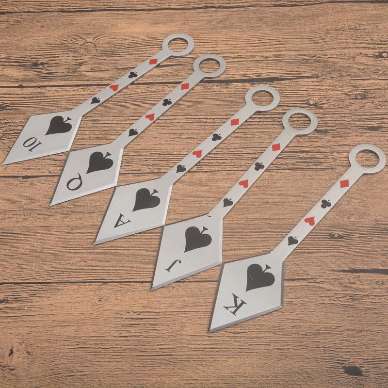 3pcs Darts Ninja Kunai Hunting Knives Tactical Fixed Blade Throwing Knife Set with Sheath
