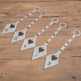 3pcs Darts Ninja Kunai Hunting Knives Tactical Fixed Blade Throwing Knife Set with Sheath