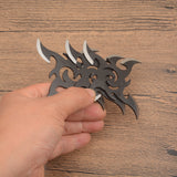 3pcs Darts Ninja Kunai Hunting Knives Tactical Fixed Blade Throwing Knife Set with Sheath