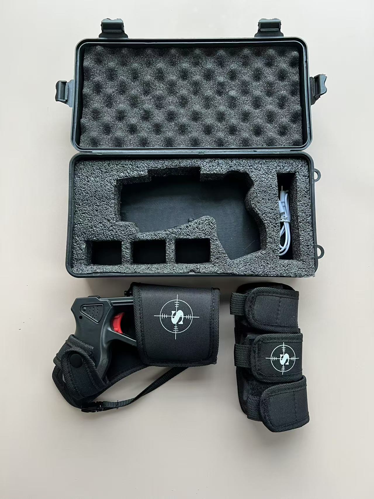2025 Police Stun Gun Million volt Baton Tactical Electric shock Flashlight  Rechargeable Stun Rob Self-defense Weapons Electronic Stun Baton 50 style | POPOTR™