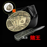 2026 Unique non-mainstream trendy brand animal belt self-defense knife, multifunctional leather belt knife | POPOTR™