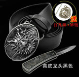 2026 Unique non-mainstream trendy brand animal belt self-defense knife, multifunctional leather belt knife | POPOTR™