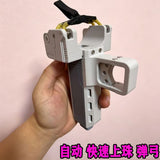 New automatic loading, explosive slingshot with magazine, fast beading toy, full set of magnetic magnetic elastic rack