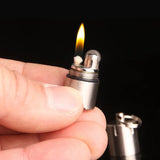 Mini nail polish creative Keychain pendant outdoor kerosene lighter