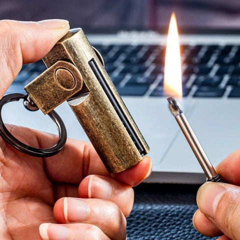 Metal Waterproof Permanent Match Lighter  New  Starter Free Fire Torch Kerosene Oil Gasoline Outdoor Survival Tool