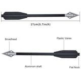 2025 12 boxed 6.25-inch blade arrow short arrow exchangeable arrow 17cm short arrow shooting competitive arrow | POPOTR