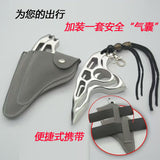 Thickened stainless steel finger tiger ring, window breaker, self-defense, anti-wolf car tiger fist outdoor hand support, fist buckle