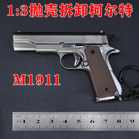 1:3 Model M1911 Colt Gun Keychain Shell Disassembly Alloy Foreign Trade Cross-border Non-firing