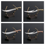 【Free gift】Ornamental dragon tooth knife outdoor knife stainless steel fruit knife portable keychain mini knife