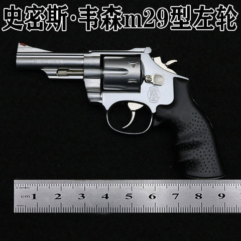 1:2.05 Smith Wesson M29 revolver model metal children's hair, non-firing