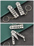 Practice Knife Pocket Knife Unbladed Fancy Practice Training Folding Hand Shaker
