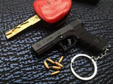 Genuine alloy empire 1:3 G17 Glock, shell throwing model gun pendant keychain foreign trade