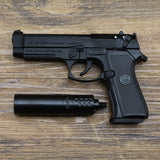 1:2.05 Alloy shell throwing M92F Beretta model, children's toy disassembly, non-firing