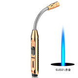 2025 K17 hose spray gun ignition gun straight punch blue fire electroplating lighter cigarette cigar 360 degree rotating nozzle | POPOTR