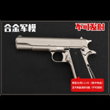 Military Model 1:2.05 Medium Shell Throwing M1911 Colt Metal Model Children Not Launchable