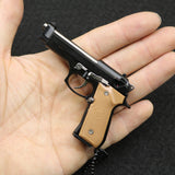 1:3 gun model ordinary disassembly M92F Beretta gun model keychain foreign trade on-hook cannot be fired