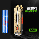 2025 Internet celebrity fun play windproof lighter inflatable men's high-end straight to creative personality fun lighter for boyfriend | POPOTR