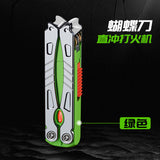 2025 Internet celebrity fun play windproof lighter inflatable men's high-end straight to creative personality fun lighter for boyfriend | POPOTR