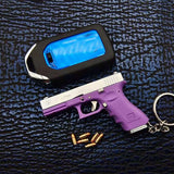 Genuine alloy empire 1:3 G17 Glock, shell throwing model gun pendant keychain foreign trade