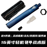 Mechanical Swing Stick Three-section Telescopic Stick Light Machine Heavy Machine Swing Stick Portable Defense Vehicle Self-Defense Legal Weapons