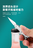 【Free gift】 304 stainless steel toothpick knife tooth picking, portable ultra-fine anti-blocking hook crochet can open the bottle and buckle the teeth multi-function