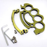 Fist buckle slingshot alloy disassembly King Kong man two card slingshot shelf outdoor competition actual competition finger single bow device