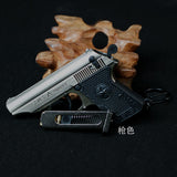 1:3 alloy model toy gun small 64 disassembly shell throwing keychain metal pendant gift cross-border foreign trade