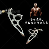 Thickened stainless steel finger tiger ring, window breaker, self-defense, anti-wolf car tiger fist outdoor hand support, fist buckle