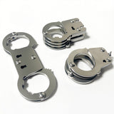 Thickened stainless steel adult toy thumb buckle toe . shackle entertainment keychain mini small handcuff toy