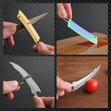 【Free gift】Portable Exquisite Pocket Knife Keychain Pendant Multifunctional Portable Stainless Steel Household Knife Pocket Mini Knife