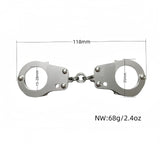 2026 Thickened stainless steel adult toy thumb buckle toe shackle entertainment keychain mini small handcuffs | POPOTR™