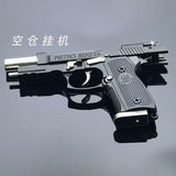 1:3 shell throwing Beretta gun alloy M92F disassembly gun model keychain pendant foreign trade, non-firing