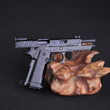 1:3 gun model children's toy G34 pit viper shell throwing keychain gun alloy gun foreign trade, non-firing