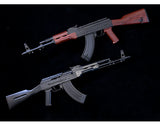 1:2.05 Alloy military model, shell throwing AK47 model metal assault step ornament, non-firing