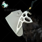 Thickened stainless steel finger tiger ring, window breaker, self-defense, anti-wolf car tiger fist outdoor hand support, fist buckle