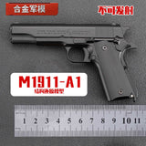 Military Model 1:2.05 Medium Shell Throwing M1911 Colt Metal Model Children Not Launchable
