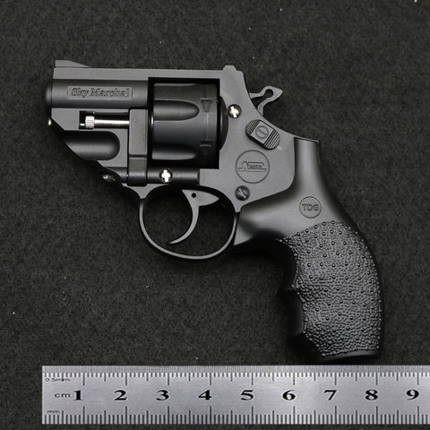 1：2.05 Revolver Model Children's Sky Marshal Revolver, Alloy Model, Non-Launchable