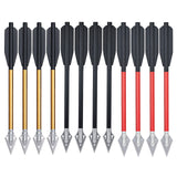 2025 12 boxed 6.25-inch blade arrow short arrow exchangeable arrow 17cm short arrow shooting competitive arrow | POPOTR