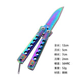 Butterfly knife CSGO mini folding knife unpacking tool knife keychain knife folding knife portable pocket knife
