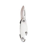 【Free gift】Stainless steel mini folding knife with bottle opener outdoor pocket knife key pendant unpacking courier knife