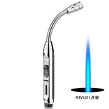 2025 K17 hose spray gun ignition gun straight punch blue fire electroplating lighter cigarette cigar 360 degree rotating nozzle | POPOTR