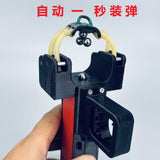 Slingshot Athlon Automatic Repeat Slingshot 3D Printed Shot Machine Automatic Bead Rapid Shot Slingshot Full Metal Slide