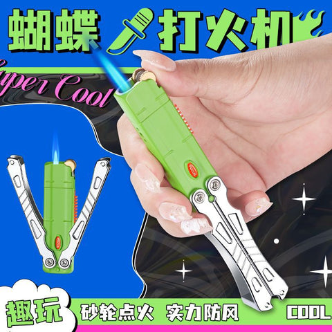 2025 Internet celebrity fun play windproof lighter inflatable men's high-end straight to creative personality fun lighter for boyfriend | POPOTR