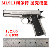 1:2.05 Model D shell throwing M1911 Colt, metal model child removable, non-firing