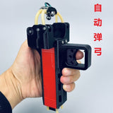 Slingshot Athlon Automatic Repeat Slingshot 3D Printed Shot Machine Automatic Bead Rapid Shot Slingshot Full Metal Slide