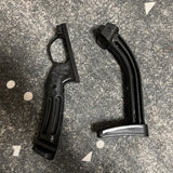 New slingshot gun, with spring design, powerful range, with remote control, slingshot shoulder rest, rear support accessories, installation hole distance 8.5 cm Owl slingshot