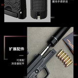 1:2.05 Alloy model military model shell throwing USP model metal children can not be launched