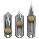 【Free gift】Stainless steel mini push knife, sharp knife, portable keychain, self-defense pendant, express unpacking knife.