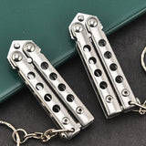 Practice Knife Pocket Knife Unbladed Fancy Practice Training Folding Hand Shaker